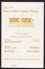 Program from Side by Side by Sondheim